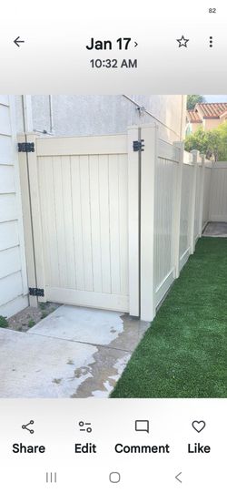 Viny fence