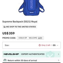 Supreme Backpack (SS21) Royal 