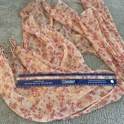Large Flowered Scarf 