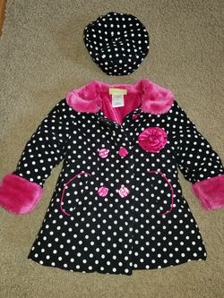 3T adorable coat and hat