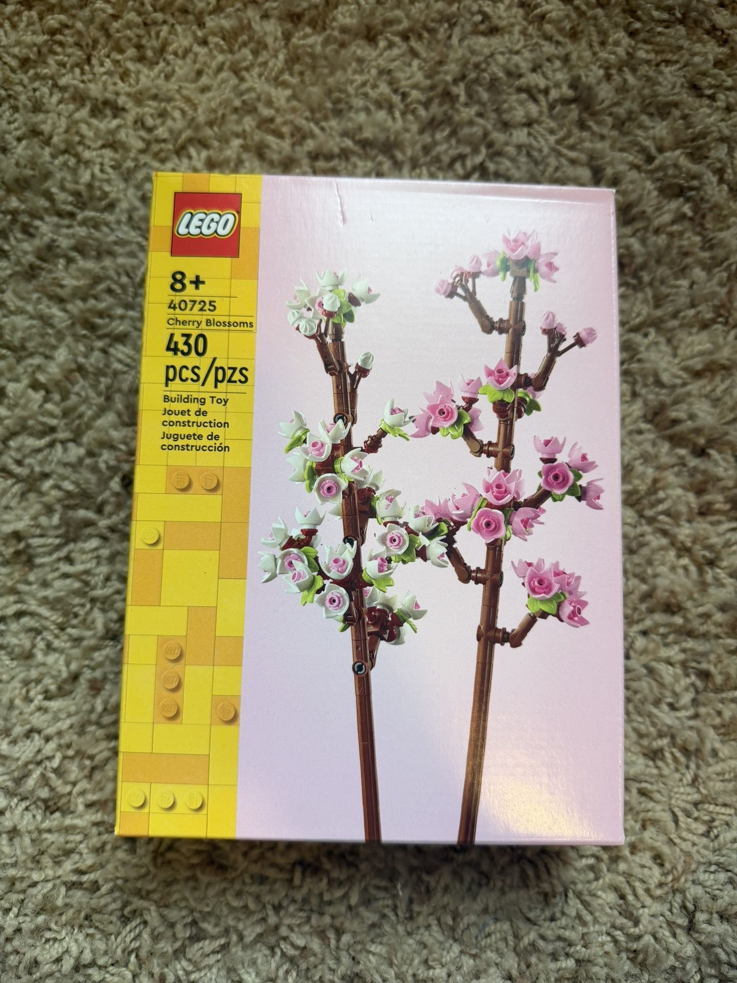 (never Opened) LEGO Flowers White and Pink Cherry Blossom