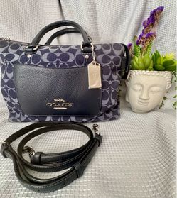 Navy Blue Coach Purse