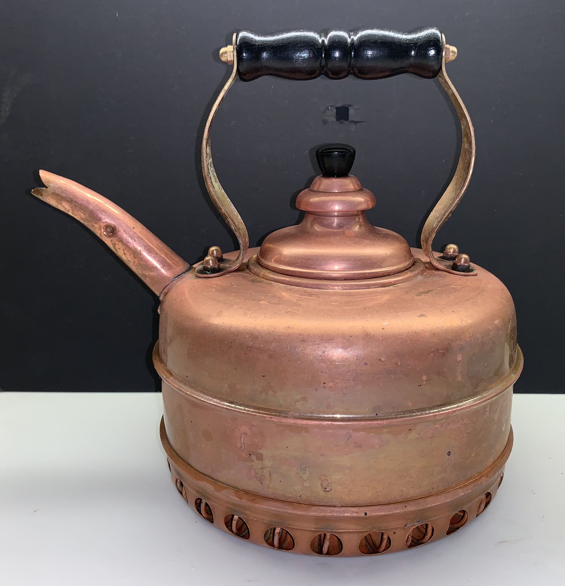 Vintage English Copper kettle tea pot