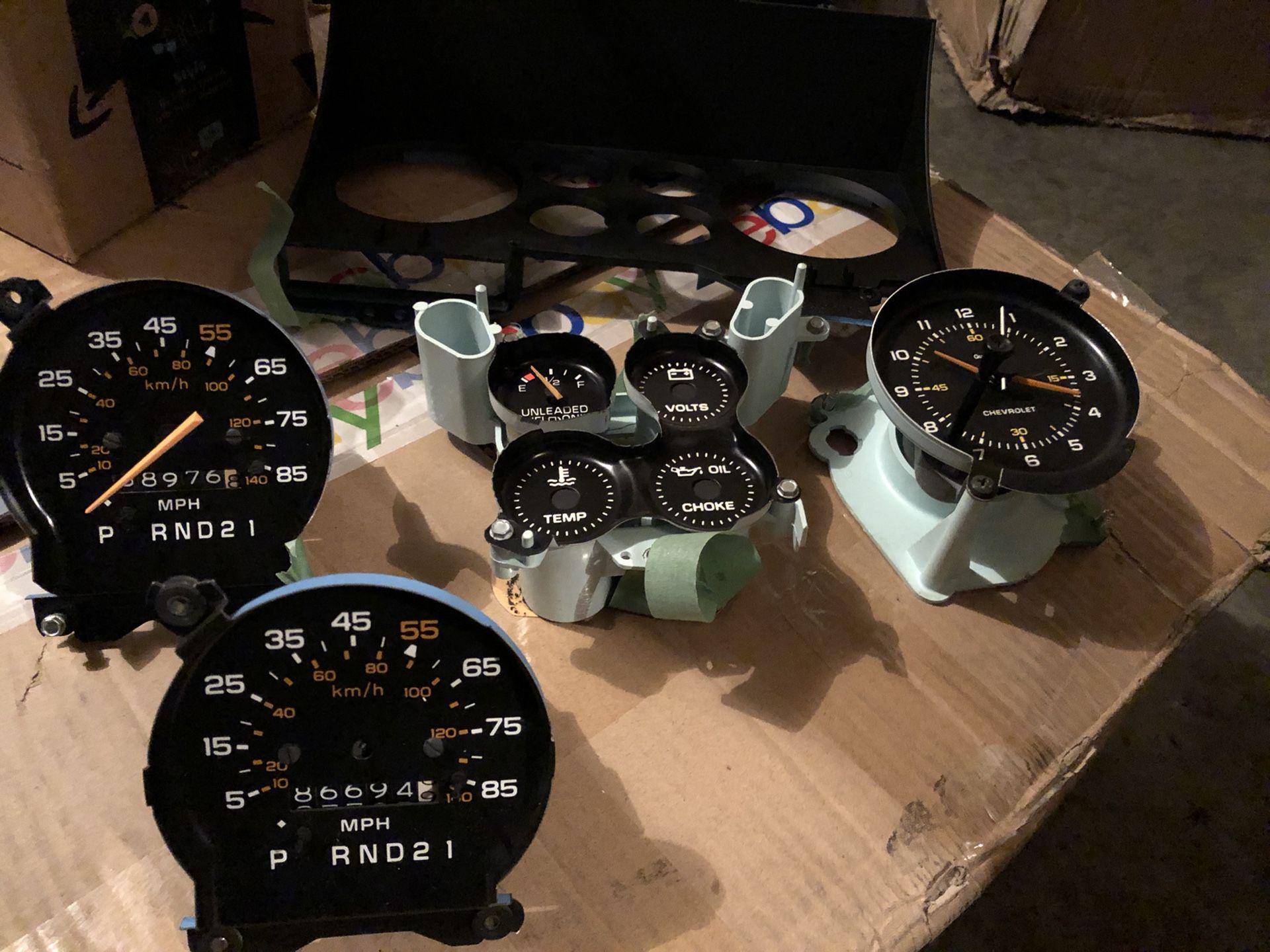 G Body Speedometer’s and gauges