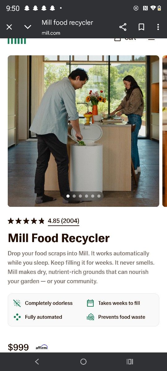 Mill Composting Trash Can