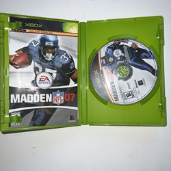 Madden NFL 07 Video Game For Xbox 360 Tested & Working Preowned Condition!!  