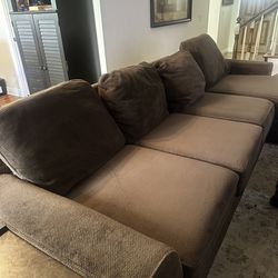 Sectional Couch- brown
