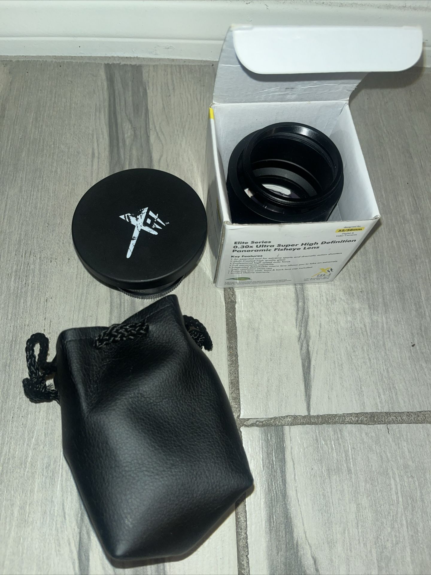 XIT 0.17x Super Hi Def Elite Series Fisheye Lens for Lenses 52/58mm-Great Effect