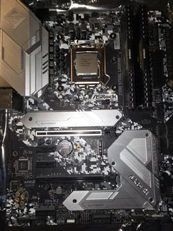 (Combo motherboard+CPU+RAM) AsRock Z390 Steel Legend, Intel i7-9700k and 16gb DDR4 Corsair Vengence