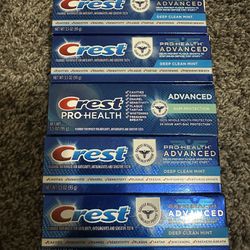 Crest Pro Health Advance Toothpaste 5 for $10