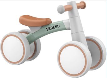 Baby Balance Bike for 1 Year Old Boys Girls 12-24 Month Toddler Balance Bike, 4 Wheels Toddler First Bike