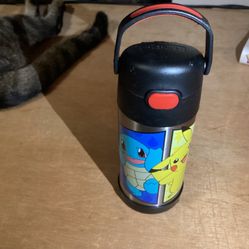 Pokemon Nintendo Pikachu Charmander Bulbasaur and Squirtle Thermos