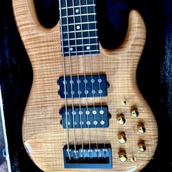 BASS CARVIN LB76P RARE , MAPLE FLAME 18v 