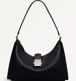 RADLEY LONDON Sloane Mews Medium Leather Ziptop Shoulder Bag Black NWT 112877