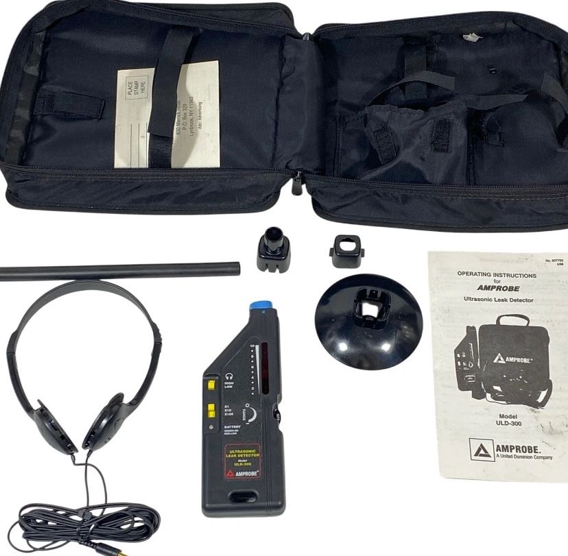Amprobe Ultrasonic Leak Detector ULD-300 HVAC w/Case & Accessories Not Tested