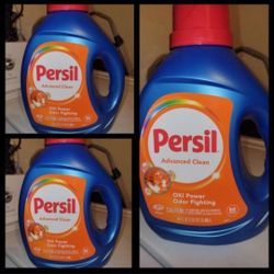 3 PERSIL ADVANCED CLEAN OXI POWER ODOR FIGHTING 50 Loads/84oz Bottles For $33