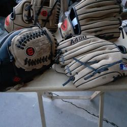 Wilson Baseball Gloves Brand New $80 All