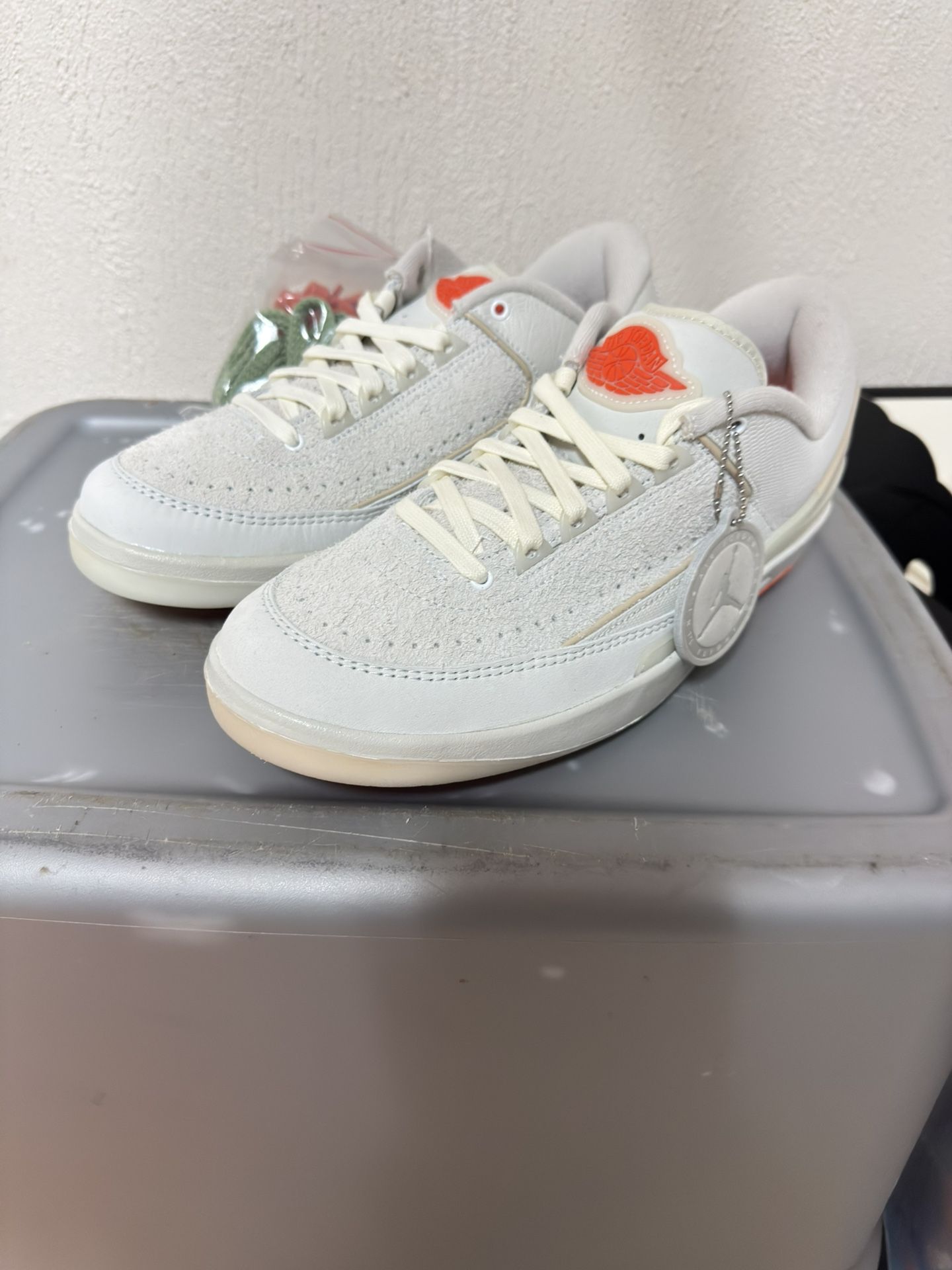 New Jordan 2 Low x Shelflife “Team Orange” Size 8.5