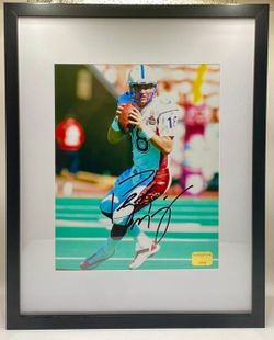 Peyton Manning Autograph Picture in Frame with COA