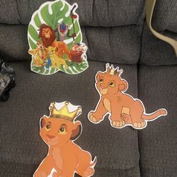 Lion King Wooden Cut Outs