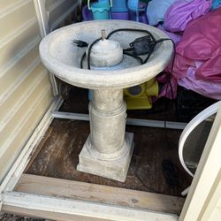 Concrete Bird Bath Fountain