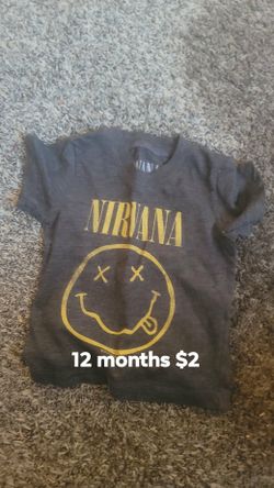 Nirvana 12 months tshirt
