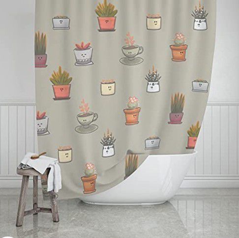 Succulent Shower Curtain