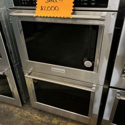 Kitchen Aid Stainless Steel Double Oven KCJ4