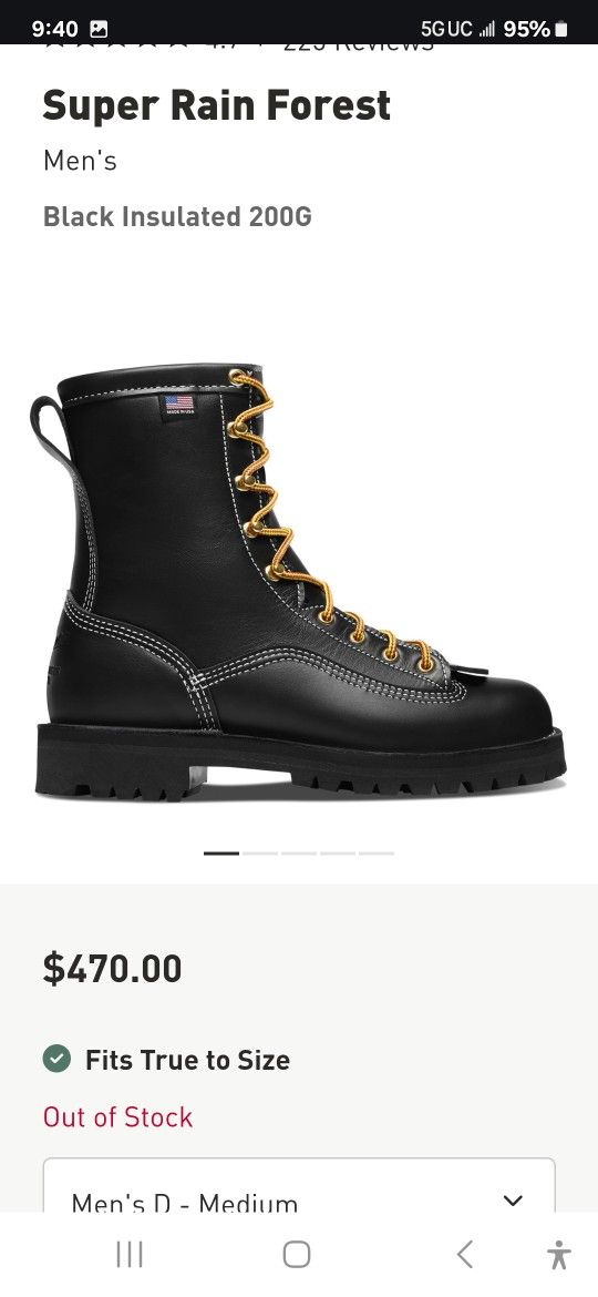 Danner Boots 13
