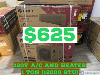 120V A/C And Heater 1 TON (12000 BTU)