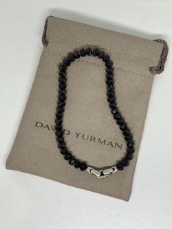 David Yurman Spiritual Beads Black Spinel Bracelet