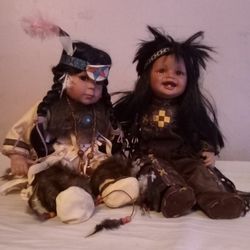 Cathay Collectible Native Dolls Vintage