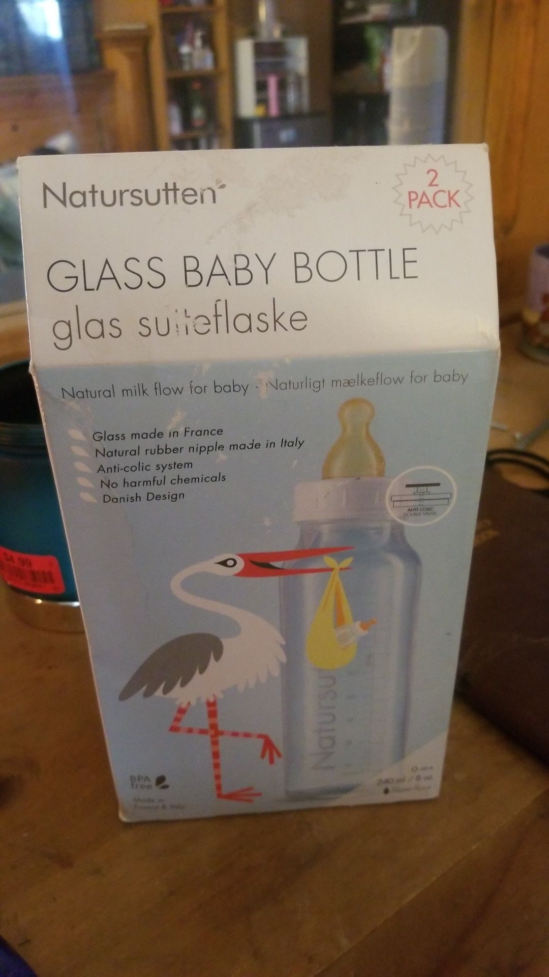 Natursutten Glass baby bottle