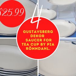 4 plate of 7”/ GUSTAVSBERG Designed by PÍA RONNDAHL.