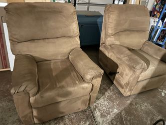 Brown recliner chairs
