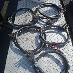 Five Electric Stove Four Prong Wires$10 Each