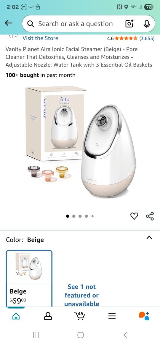 Vanity Planet Facial Steamer