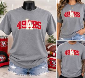 49ers LA Mashup Gray Graphic T-Shirt