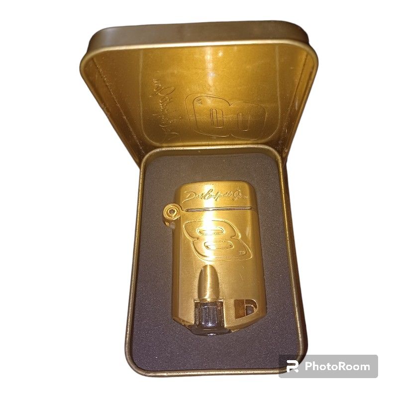 New Dale Earnhardt Jr 24k Gold Plated Butane Lighter Officially Licensed Nascar