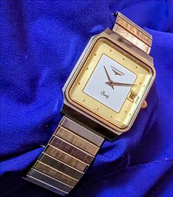 Longines Classic Tank XL 31mm Swiss Made Mens Watch 2 Tone