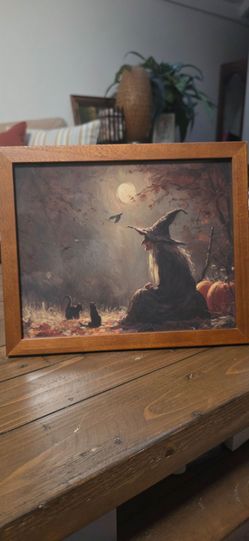 Halloween witch art