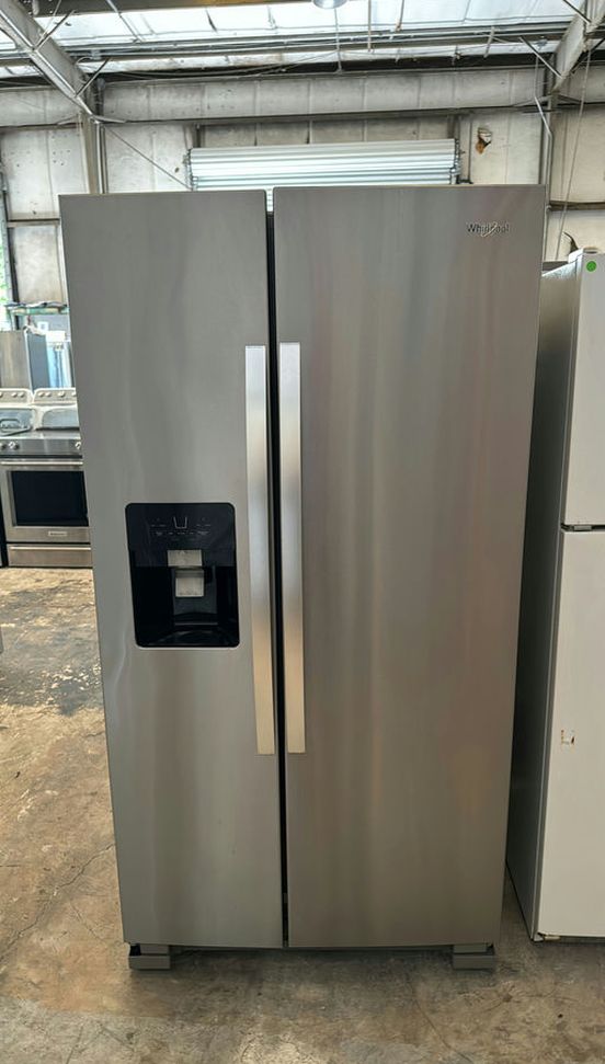 Whirlpool Side by Side Stainless Steel - Adjustable Shelves, Spill Proof Shelves