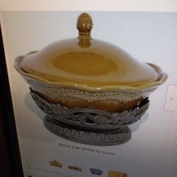 Certified International Karidesign Casserole W/ Stand