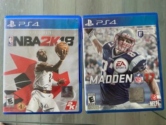 NBA 2K18 & Madden 17 PS4 games