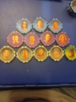 Wwe Power Chipz 3-5 Star Lot