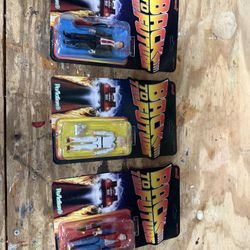Three Back To The Future Action Figures