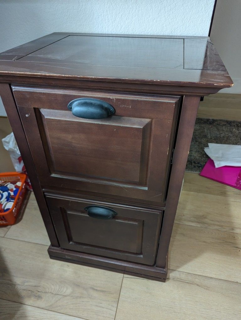 Wood Filing Cabinet
