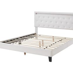 Bed-Frame-with-LED-Lights ⚜️ Estructura-de-Cama-con-Luces-LED 🚚[Fast-Delivery]💨