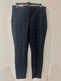 Pixie Pants Navy Blue Plaid