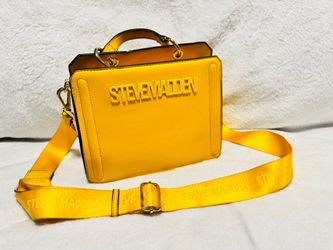 Steve Madden Yellow Structured Crossbody Bag